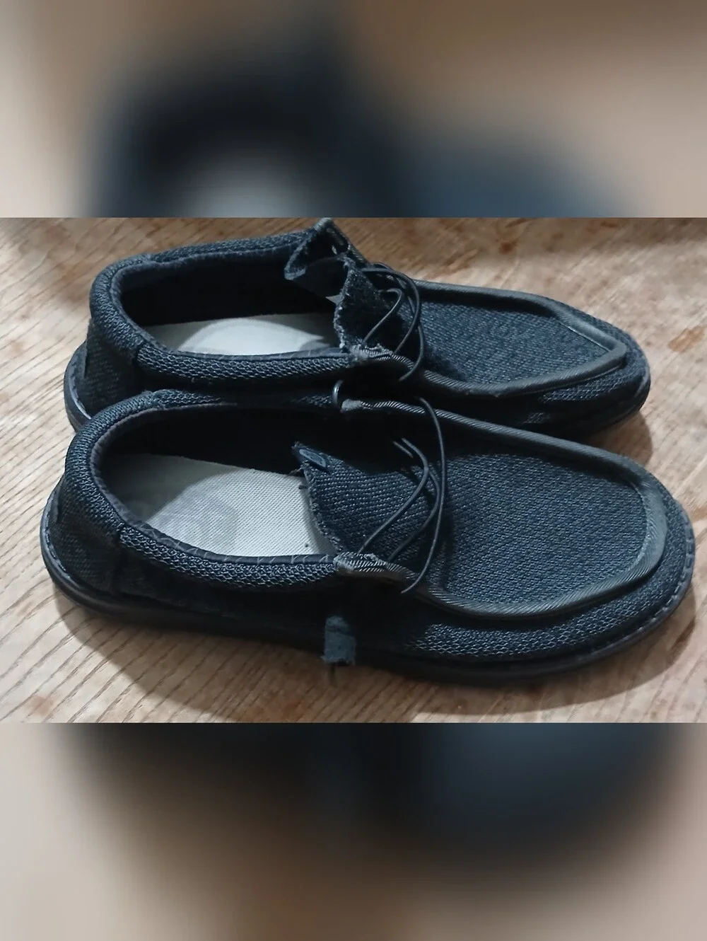 Hey Dude Wally Sox In Micro Total Black Mens Size 11 M